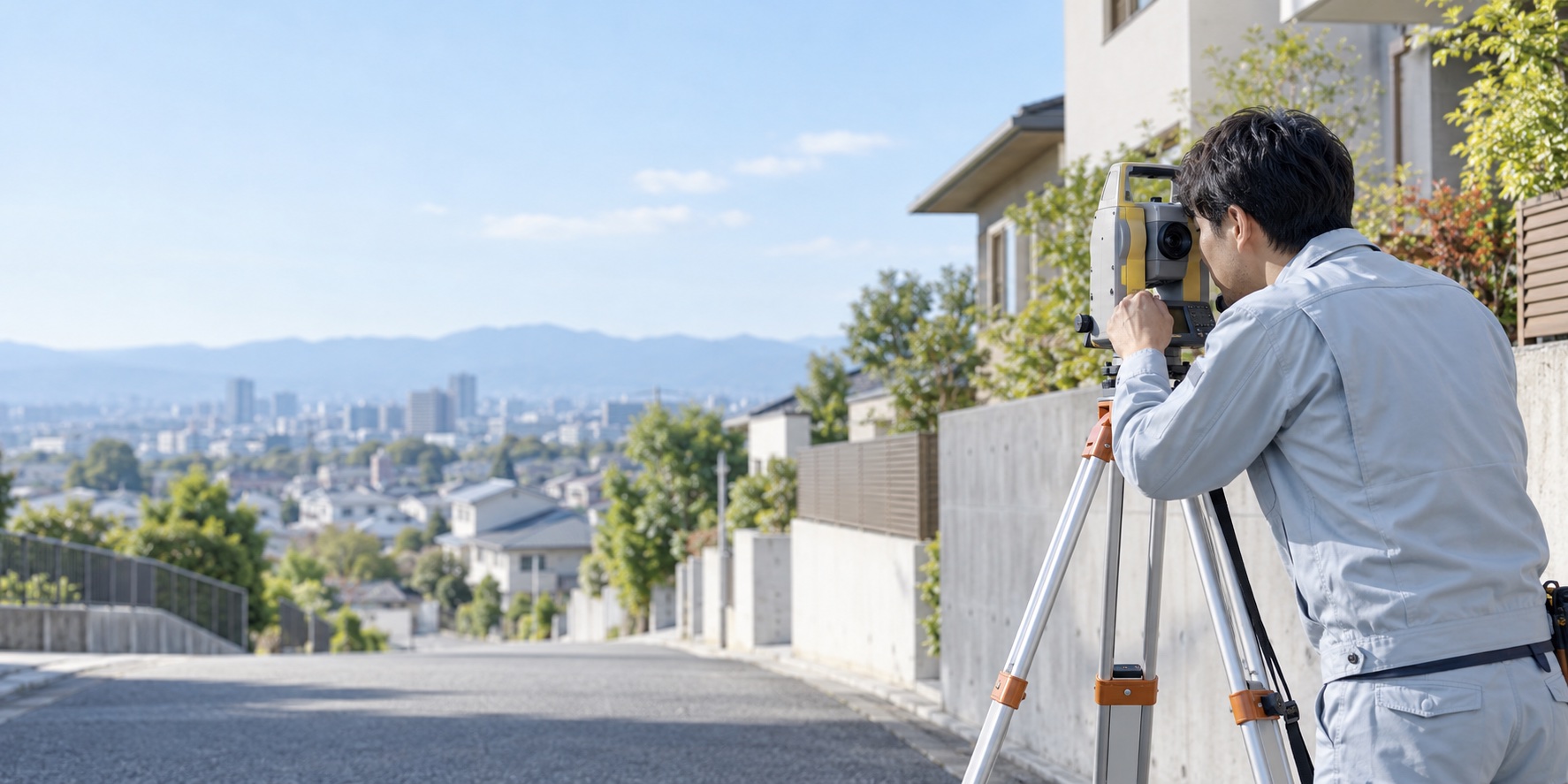 測量現場のデモ用イメージ写真